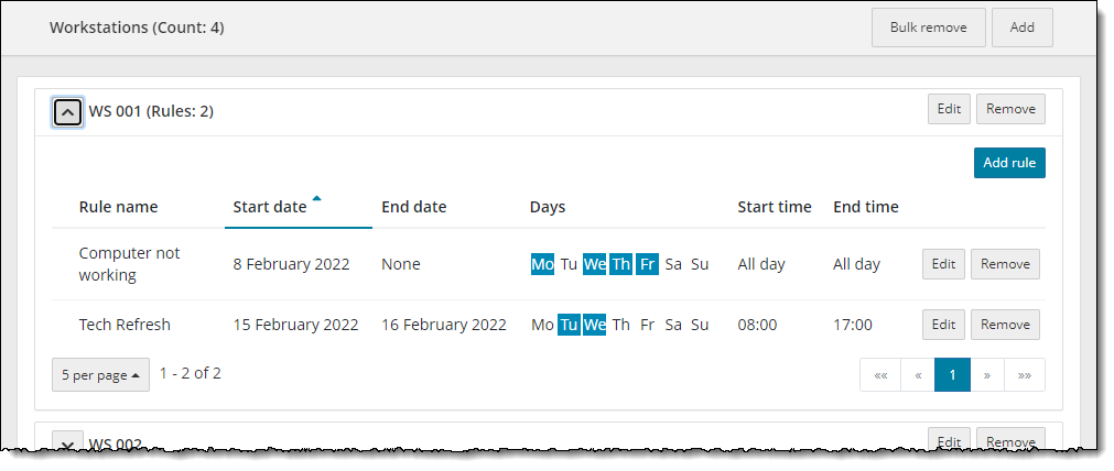 English (United Kingdom) date and time format for workstations.